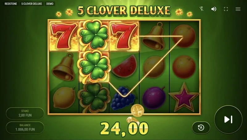 5 Clover Deluxe - základní hra výhra