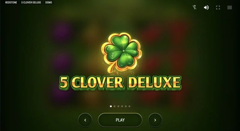 5 Clover Deluxe - hlavní menu